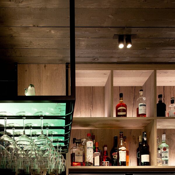 Wever & Ducré Lighting WEVER DUCRÉ podhledové bodové svítidlo Ceno 1.0 černý 927 listová pružina, Černá, Obývací pokoj / jídelna, Hliník, Moderní