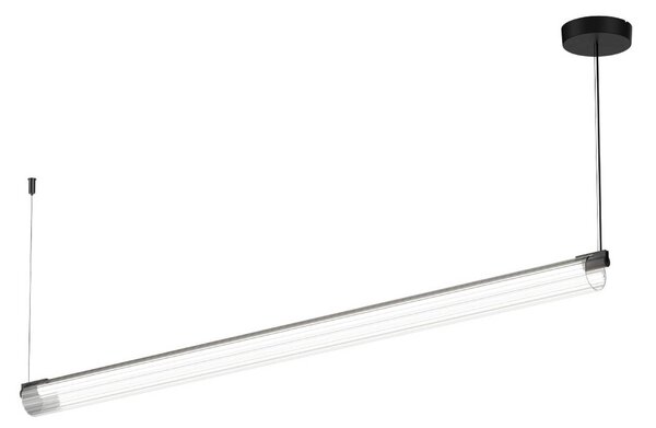 Wever & Ducré Lighting WEVER DUCRÉ LED závěsné světlo Finelle 1.0 černé 2700K stmívatelné, stmívatelný, Černá, Obývací pokoj / jídelna, Sklo, Moderní