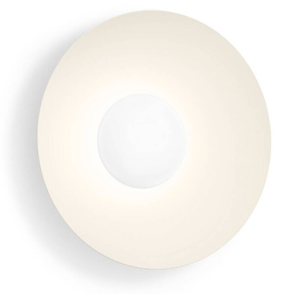 Wever & Ducré Lighting WEVER & DUCRÉ LED nástěnné světlo Clea 1.0 béžové Ø 35 cm 2700 K, stmívatelný, Krémová / jantar, Obývací pokoj / jídelna, Hliník