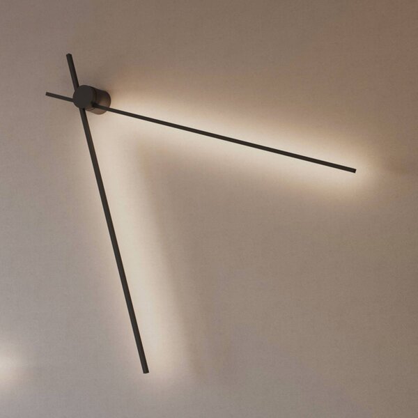 Wever & Ducré Lighting WEVER DUCRÉ LED stropní svítidlo Fil Spin 1.0 černé 927, stmívatelný, Černá, Obývací pokoj / jídelna, Hliník, Moderní