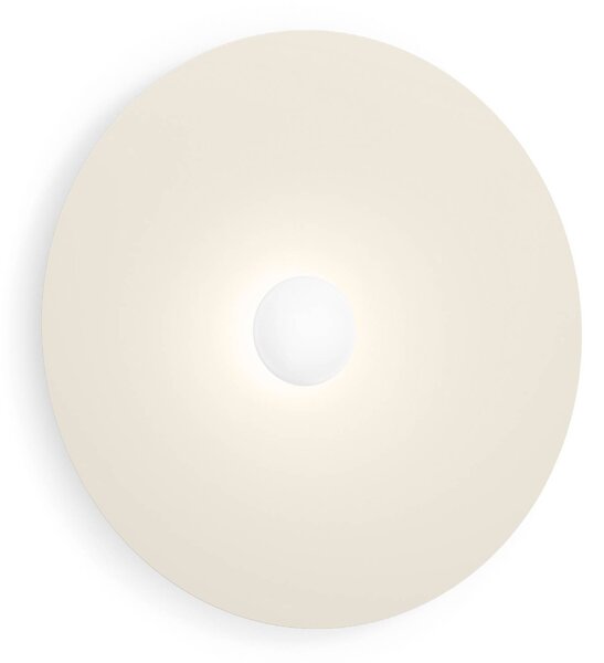 Wever & Ducré Lighting WEVER DUCRÉ LED nástěnné světlo Clea 3.0 béžové Ø 70 cm 2700 K, stmívatelný, Krémová / jantar, Obývací pokoj / jídelna, Hliník