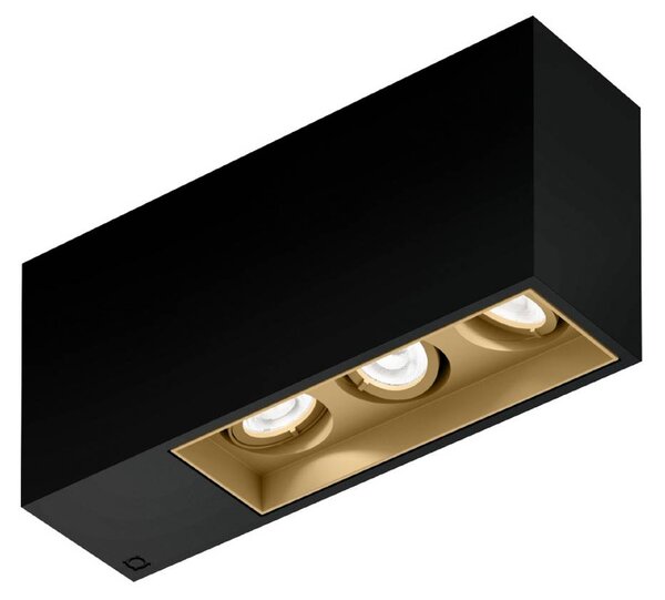Wever & Ducré Lighting WEVER DUCRÉ Downlight Planopetit 3.0 černá/béžová stmívatelné 927, stmívatelný, Černá, Chodba, Hliník, Moderní