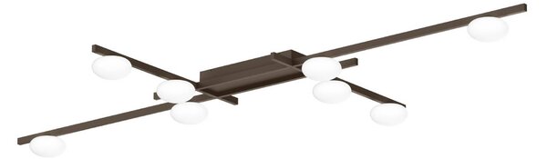 Wever & Ducré Lighting WEVER DUCRÉ LED stropní svítidlo Perlez Grid 1.0 bronzová 927, stmívatelný, Bronz / starožitná mosaz, Obývací pokoj / jídelna, Hliník, Moderní
