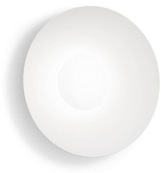 Wever & Ducré Lighting WEVER DUCRÉ LED nástěnné světlo Clea 1.0 bílé Ø 35 cm 2700 K, stmívatelný, Bílá / opál, Obývací pokoj / jídelna, Hliník