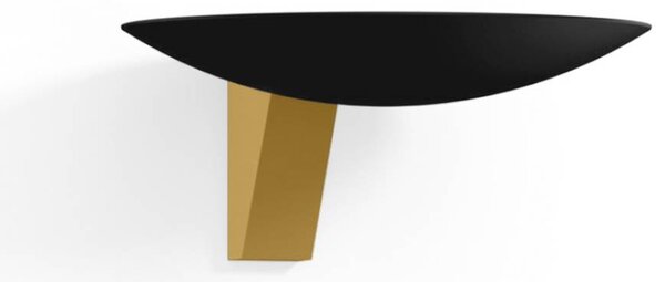 Wever & Ducré Lighting WEVER DUCRÉ LED nástěnné světlo Scava 1.0 černá/zlatá 2700 K, stmívatelný, Černá, Obývací pokoj / jídelna, Hliník