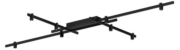 Wever & Ducré Lighting WEVER DUCRÉ LED stropní svítidlo Trace Grid 1.0 černé 927, stmívatelný, Černá, Obývací pokoj / jídelna, Hliník, Moderní
