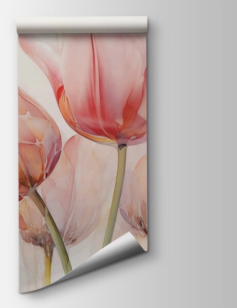 Fototapeta Skupina růžových tulipánů, Květinové fototapety, Populární fototapety, w02499 - Tapeko.co.cz