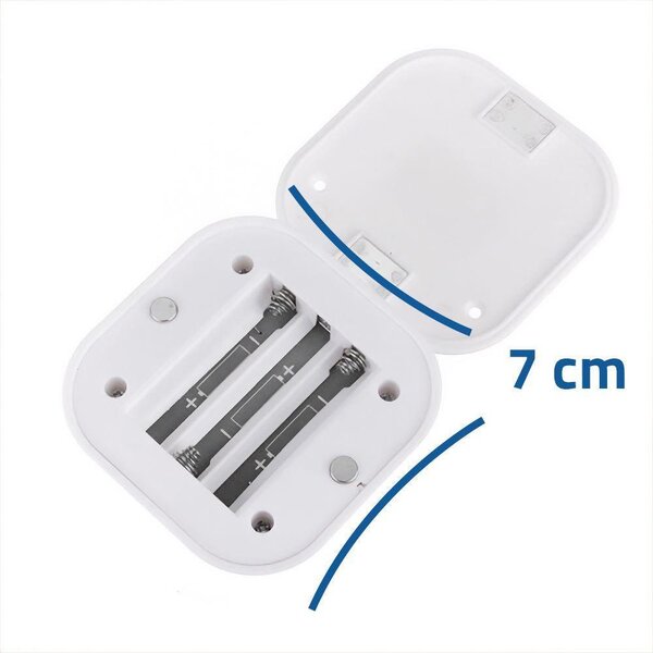 4Leaders LED noční světlo se senzorem pohybu bílé 7×7×2,5 cm