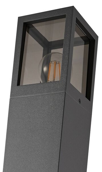 Deko-Light Osvětlení cesty Facado II, výška 65 cm, šedá/kouřová, 11 x cm IP65, stmívatelný, Hliník / šedá / zinek, Hliník, Moderní