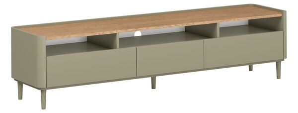 TV stolek Elivo 200 cm na nožkách - eukalyptus / dub baltic dune