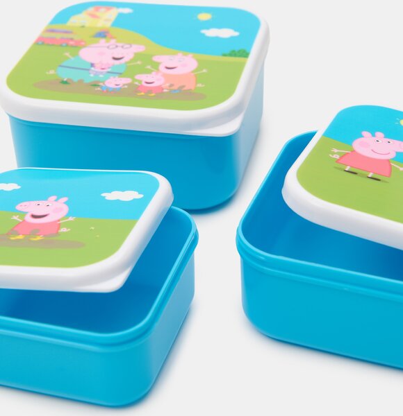 Sinsay - Sada dóz na potraviny s víkem 3 pack Peppa Pig - vícebarevná