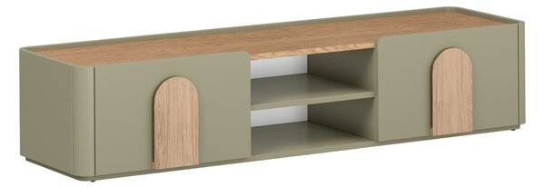 TV stolek Amilio 170 cm - eukalyptus / dub baltic dune / úchytky dub přírodní