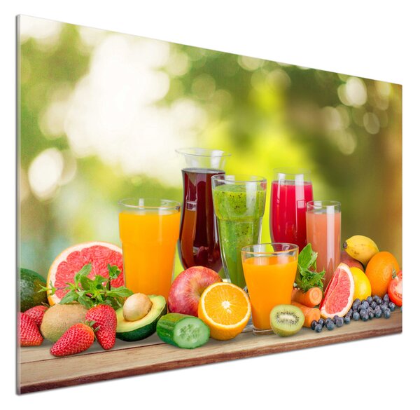 Dekorační panel sklo Ovocné džusy pksh-86931675
