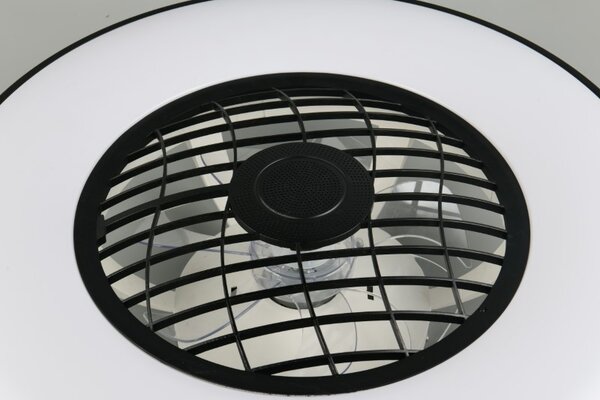 TRIO Reality R64462102 LINKÖPING stropní svítidlo s ventilátorem D590mm SMD LED 45W/5600lm 2700-6500K černá, dálkový ovladač
