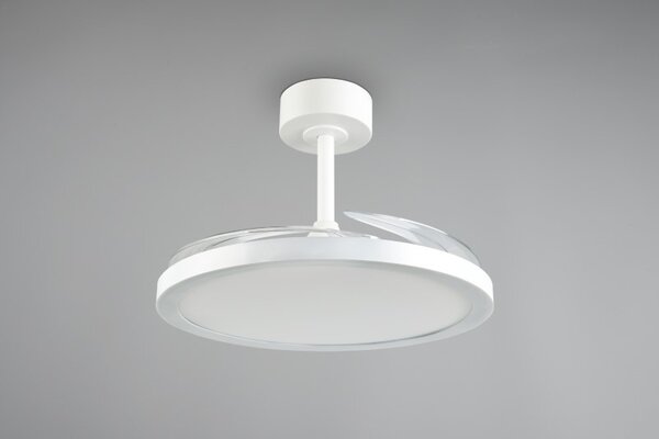 TRIO Reality R64452131 KASFJORD stropní svítidlo s ventilátorem D1060mm SMD LED 34W/3900lm 2700-6500K bílá, dálkový ovladač