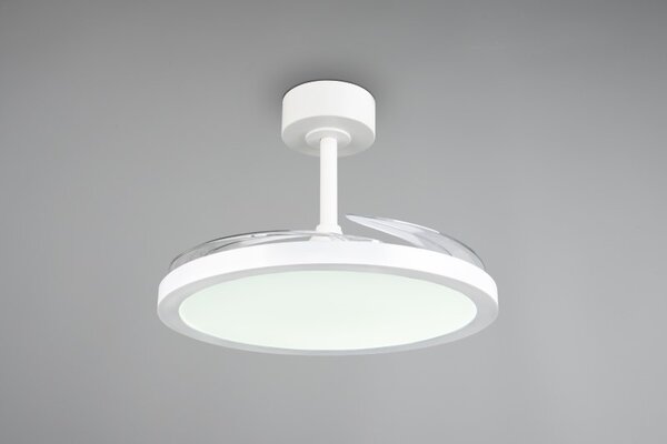 TRIO Reality R64452131 KASFJORD stropní svítidlo s ventilátorem D1060mm SMD LED 34W/3900lm 2700-6500K bílá, dálkový ovladač
