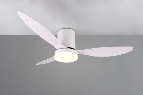 TRIO Reality R64202131 GÖTEBORG Stropní ventilátor s osvětlením D1320mm SMD LED 20W/2500lm 2700-6000K bílá, dálkový ovladač