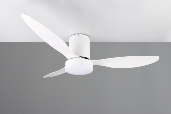 TRIO Reality R64202131 GÖTEBORG Stropní ventilátor s osvětlením D1320mm SMD LED 20W/2500lm 2700-6000K bílá, dálkový ovladač