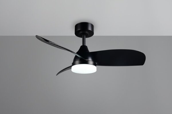 TRIO Reality R62732132 HELSINKI Stropní ventilátor s osvětlením D900mm SMD LED 20W/2500lm 2700-6000K černá, dálkový ovladač