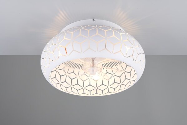 TRIO Reality R61574031 BIDAR stropní svítidlo s ventilátorem D500mm E27 bílá