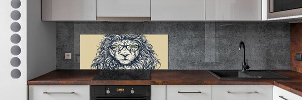 Dekorační panel sklo Lev hipster pksh-87174229