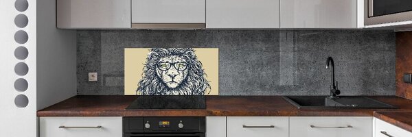 Dekorační panel sklo Lev hipster pksh-87174229