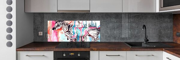 Panel do kuchyně Barevná zebra pksh-87232366