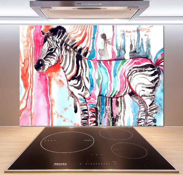 Panel do kuchyně Barevná zebra pksh-87232366