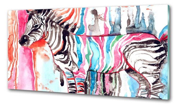 Panel do kuchyně Barevná zebra pksh-87232366