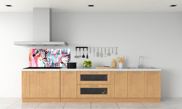 Panel do kuchyně Barevná zebra pksh-87232366