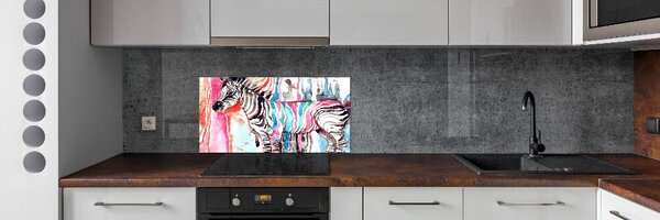 Panel do kuchyně Barevná zebra pksh-87232366