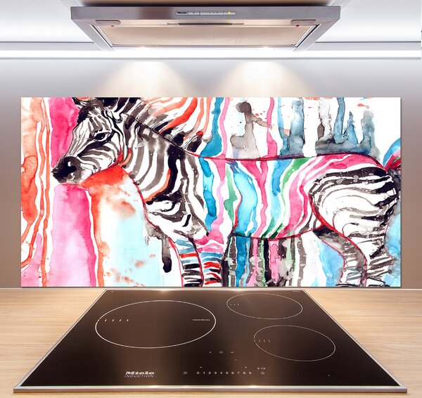 Panel do kuchyně Barevná zebra pksh-87232366