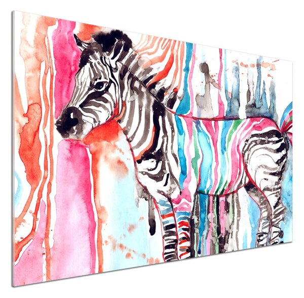 Panel do kuchyně Barevná zebra pksh-87232366