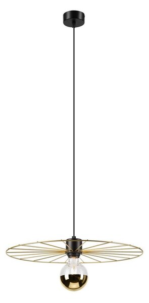 Lustr na lanku MONTANA 1xE27/15W/230V pr. 45 cm zlatá/černá