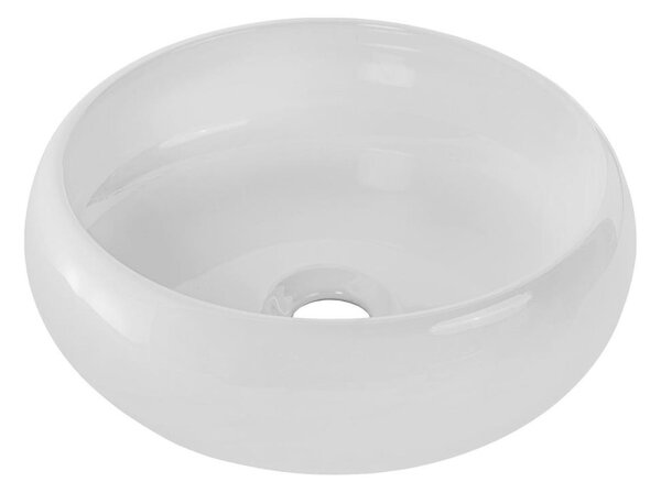 COMAD UN-WIKI-SW - Umyvadlo na desku WIKI pr. 36 cm keramika/lesklá bílá