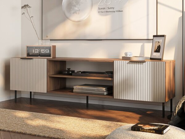 TV stolek/skřínka Seretio 180 SR06, Barva: ořech warmia / kašmír 5903211426131