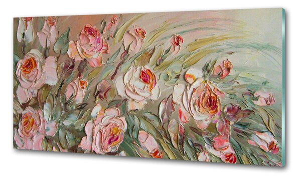 Skleněný panel do kuchyně Růže pksh-87463401