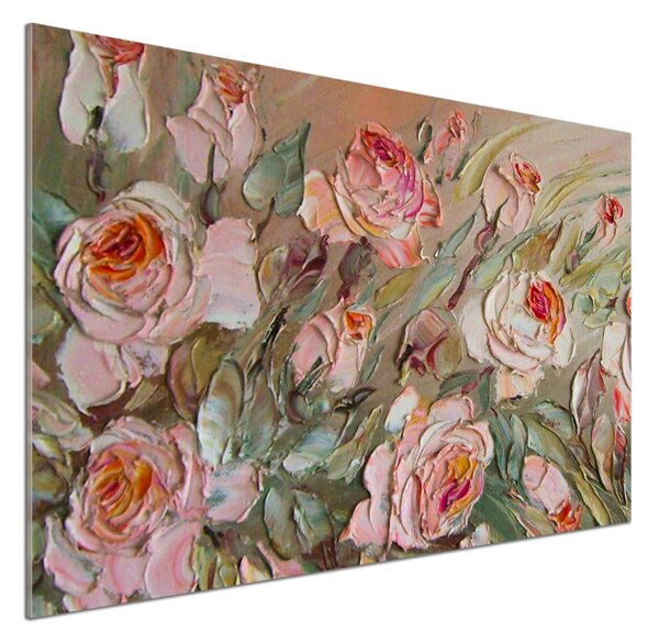 Skleněný panel do kuchyně Růže pksh-87463401