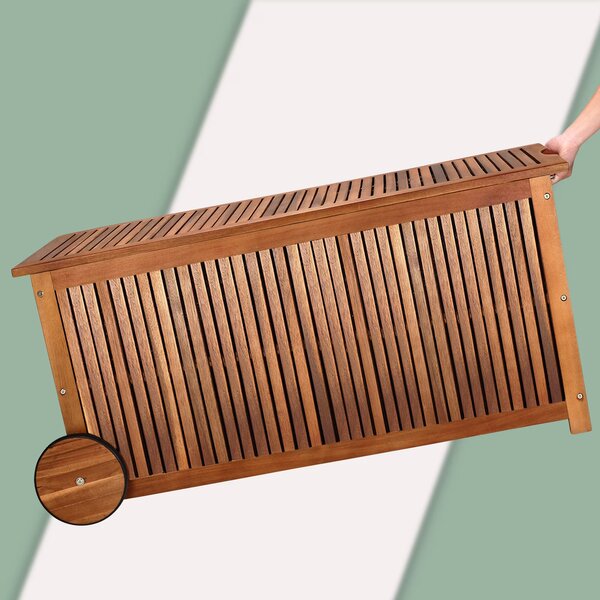 Deuba Dřevěný úložný box 350 L - akát
