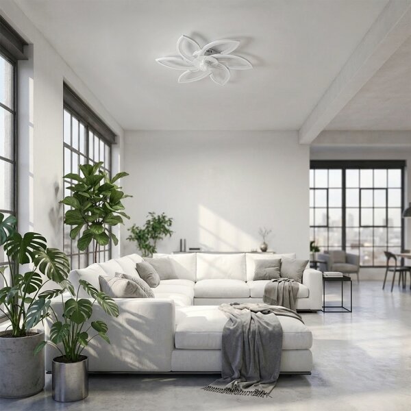Brilagi-LED Stmívatelné svítidlo s ventilátorem LED/50W/230V 3000-6500K bílá+DO