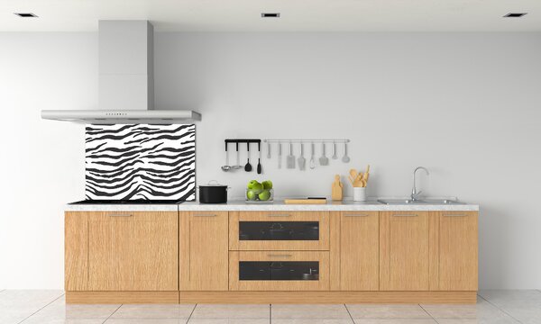 Skleněný panel do kuchynské linky Zebra pozadí pksh-87477290