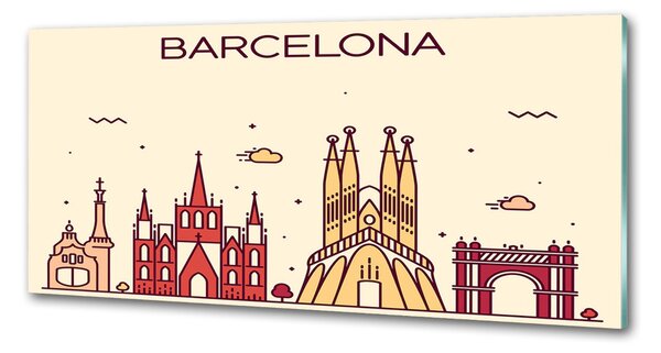 Panel do kuchyně Nápis Barcelona pksh-87486158