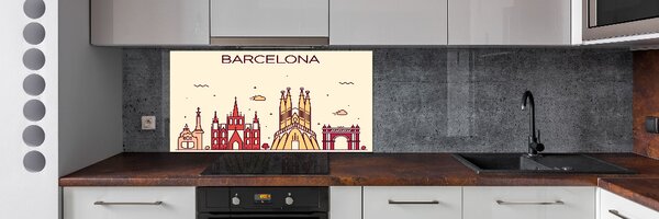 Panel do kuchyně Nápis Barcelona pksh-87486158
