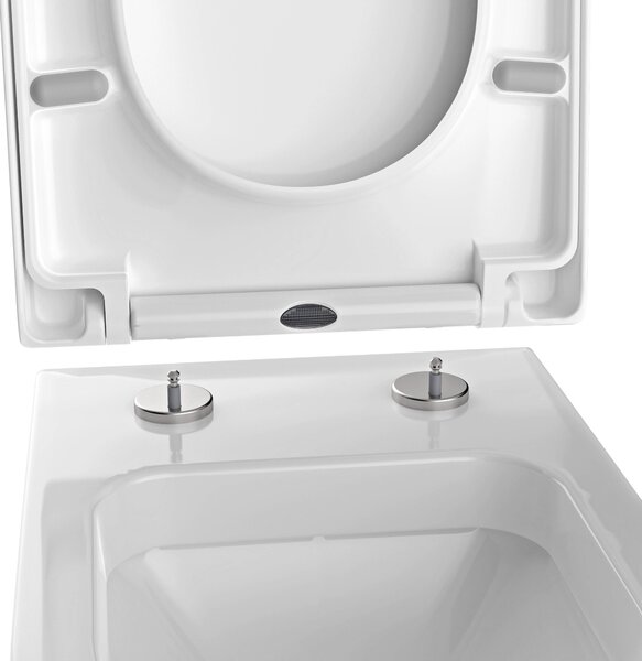 WC prkénko U1002 - funkce Soft-close, osvětlení LED - bílá lesklá