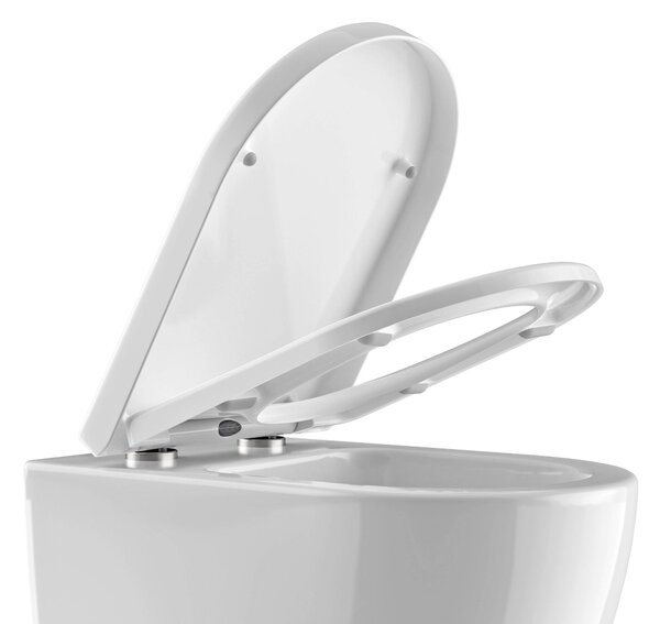 WC prkénko U1002 - funkce Soft-close, osvětlení LED - bílá lesklá