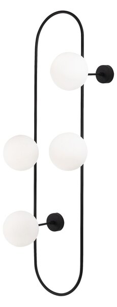 Opviq Nástěnná lampa Abakus černá