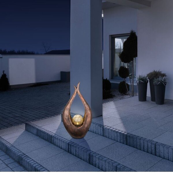 Globo 33468 LED solární dekorativní svítidlo 1x0,02W | 3000K | IP44 - bronzová