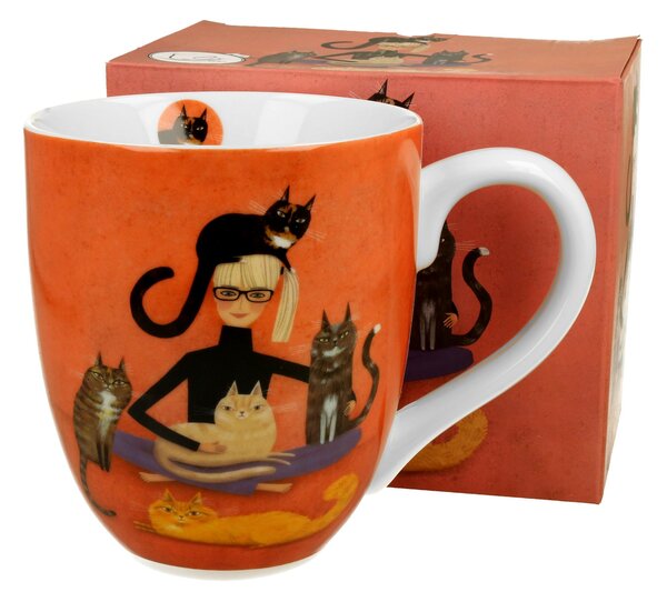 Porcelánový hrnek XXL Cindy And Cats 1000 ml