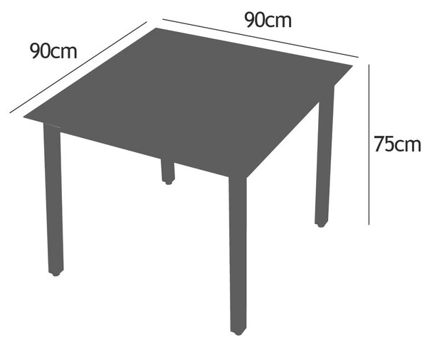 Deuba Hliníková sestava Alu 1+4 - stříbrná