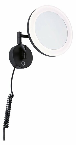 PAULMANN LED kosmetické zrcadlo Masua IP44 CCT 230V 4W černá mat nástěnné